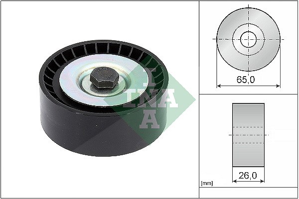 Schaeffler Ina Umlenk-/Führungsrolle, Keilrippenriemen [Hersteller-Nr. 532091610] für Ford