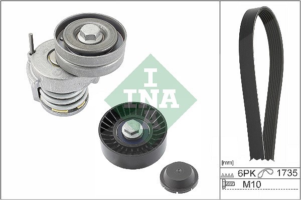 Schaeffler Ina Keilrippenriemensatz [Hersteller-Nr. 529050510] für Audi, VW, Skoda, Seat