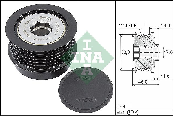 Schaeffler Ina Generatorfreilauf [Hersteller-Nr. 535035510] für Dodge, Chrysler