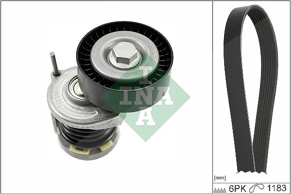 Schaeffler Ina Keilrippenriemensatz [Hersteller-Nr. 529046610] für Skoda, Seat, VW