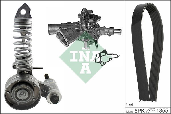 Schaeffler Ina Wasserpumpe + Keilrippenriemensatz [Hersteller-Nr. 529029731] für Vauxhall, Opel