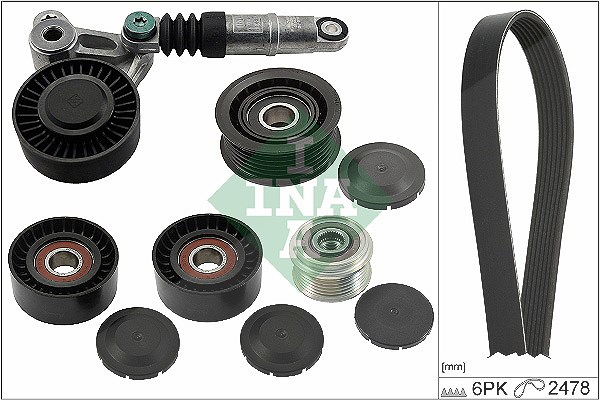 Schaeffler Ina Keilrippenriemensatz [Hersteller-Nr. 529052020] für Porsche, VW, Audi