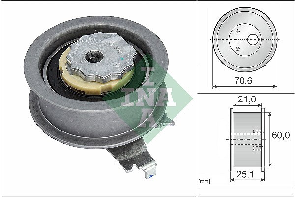 Schaeffler Ina Spannrolle, Zahnriemen [Hersteller-Nr. 531094010] für Cupra, Seat, Skoda, VW, Audi