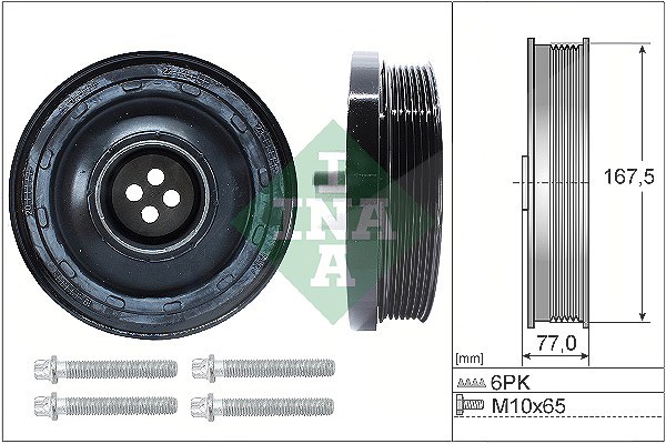 Schaeffler Ina Riemenscheibensatz, Kurbelwelle [Hersteller-Nr. 544013720] für BMW