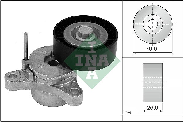 Schaeffler Ina Riemenspanner, Keilrippenriemen [Hersteller-Nr. 534066610] für Vauxhall, Opel