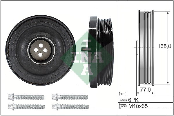 Schaeffler Ina Riemenscheibensatz, Kurbelwelle [Hersteller-Nr. 544013020] für BMW