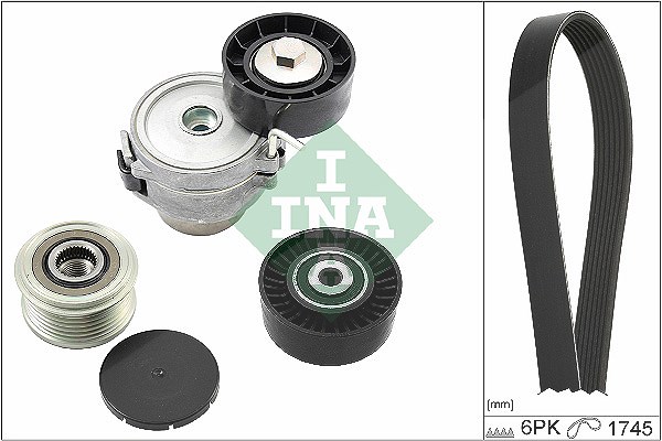 Schaeffler Ina Keilrippenriemensatz [Hersteller-Nr. 529051820] für Ford, Land Rover
