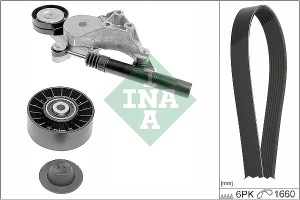 Schaeffler Ina Keilrippenriemensatz [Hersteller-Nr. 529047110] für Seat, Audi, Skoda, VW