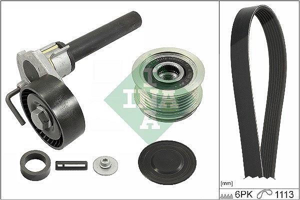 Schaeffler Ina Keilrippenriemensatz [Hersteller-Nr. 529051420] für Seat, Audi, VW, Skoda