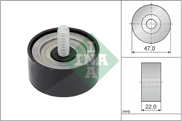Schaeffler Ina Umlenk-/Führungsrolle, Keilrippenriemen [Hersteller-Nr. 532100110] für Mercedes-Benz