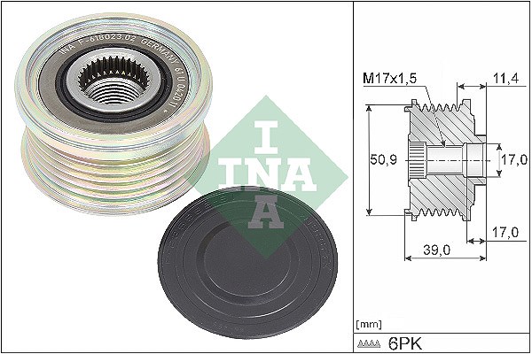 Schaeffler Ina Generatorfreilauf [Hersteller-Nr. 535035810] für Mazda