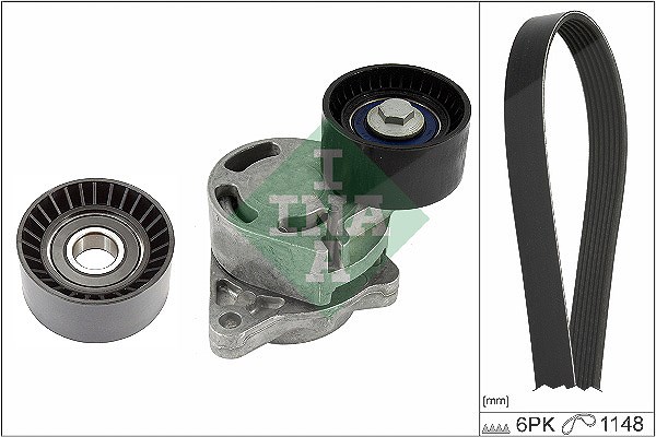 Schaeffler Ina Keilrippenriemensatz [Hersteller-Nr. 529040710] für Nissan, Renault, Vauxhall, Opel