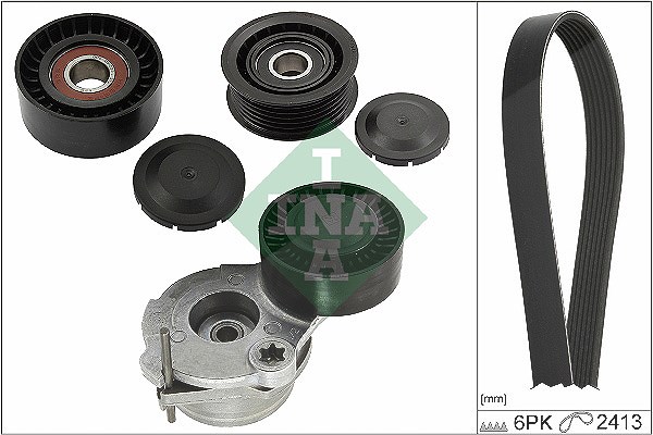 Schaeffler Ina Keilrippenriemensatz [Hersteller-Nr. 529048410] für Porsche, Audi