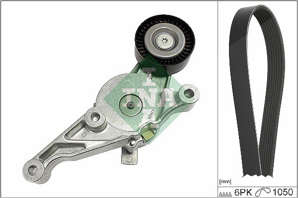 Schaeffler Ina Keilrippenriemensatz [Hersteller-Nr. 529046910] für Audi, Ford, VW, Seat, Skoda