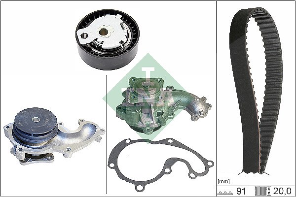 Schaeffler Ina Wasserpumpe + Zahnriemensatz [Hersteller-Nr. 530014230] für Ford