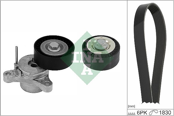 Schaeffler Ina Keilrippenriemensatz [Hersteller-Nr. 529044810] für Vauxhall, Opel