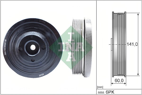Schaeffler Ina Riemenscheibe, Kurbelwelle [Hersteller-Nr. 544014310] für Ford