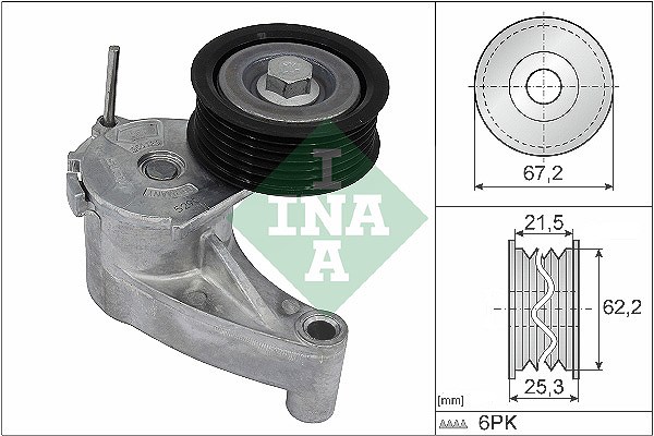 Schaeffler Ina Riemenspanner, Keilrippenriemen [Hersteller-Nr. 534071010] für Volvo