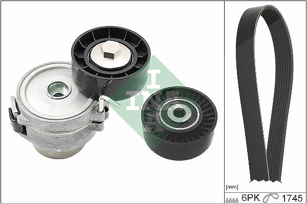 Schaeffler Ina Keilrippenriemensatz [Hersteller-Nr. 529051810] für Ford, Land Rover