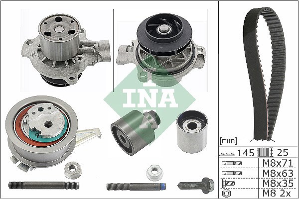 Schaeffler Ina Wasserpumpe + Zahnriemensatz [Hersteller-Nr. 530069931] für Man, VW