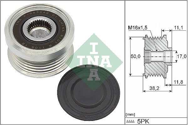 Schaeffler Ina Generatorfreilauf [Hersteller-Nr. 535033710] für Ssangyong