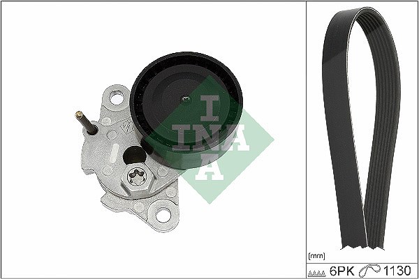 Schaeffler Ina Keilrippenriemensatz [Hersteller-Nr. 529047610] für Audi, Seat, Skoda, VW
