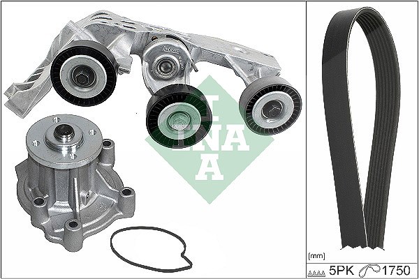 Schaeffler Ina Wasserpumpe + Keilrippenriemensatz [Hersteller-Nr. 529008131] für Mercedes-Benz