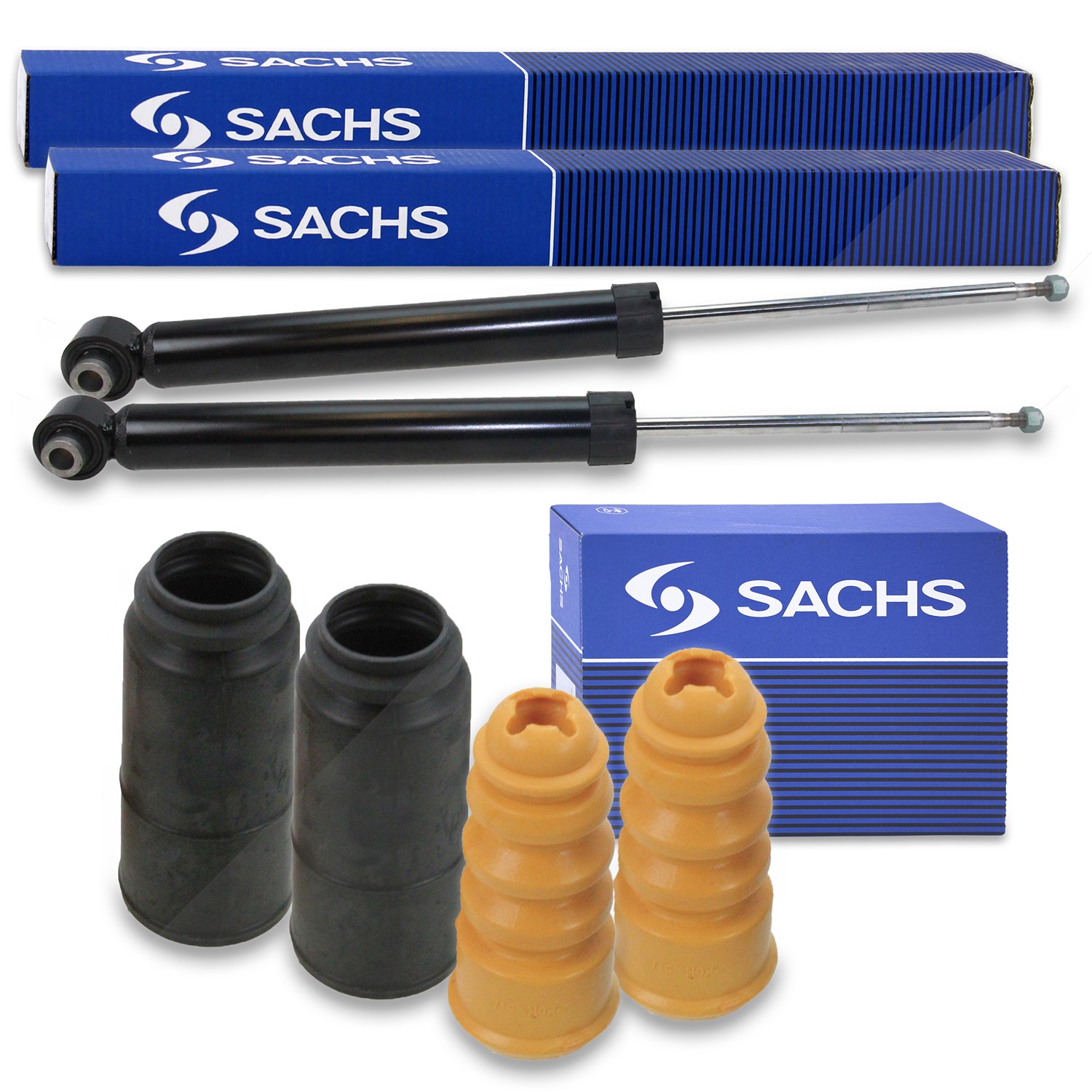 Sachs 2x Stoßdämpfer + Staubschutz hinten [Hersteller-Nr. 40441267] für Audi