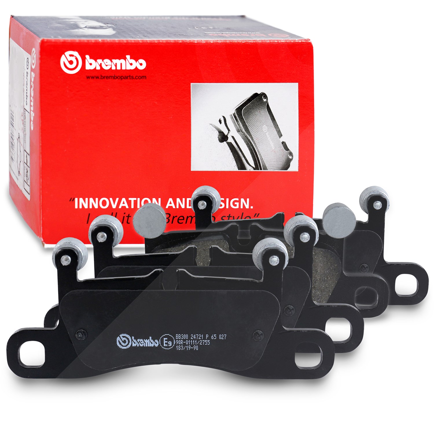 Brembo Bremsbelagsatz hinten [Hersteller-Nr. P65027] für Porsche, VW, Audi