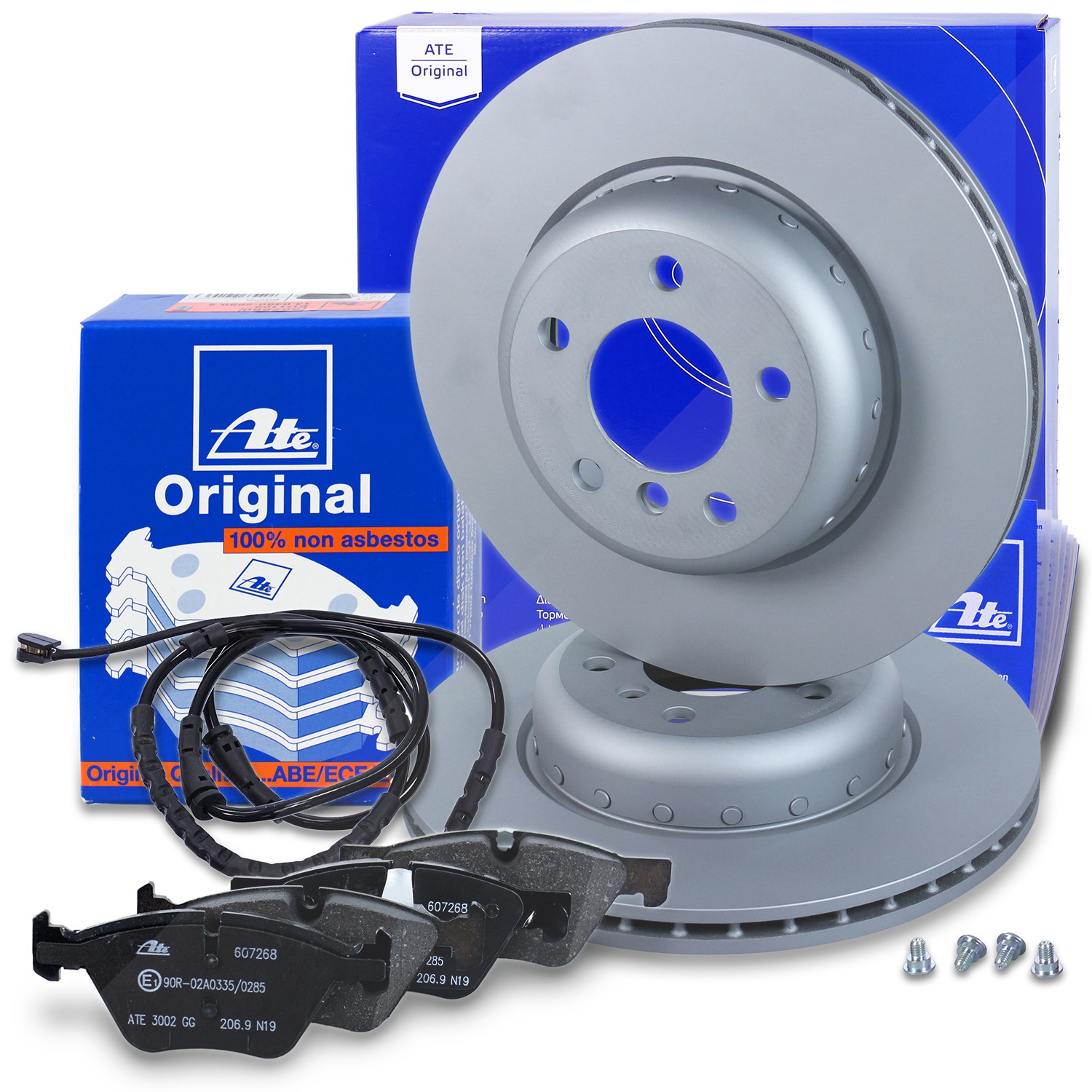 Ate Bremsscheiben +Bremsbeläge +Kontakt vorne [Hersteller-Nr. 40483098] für BMW