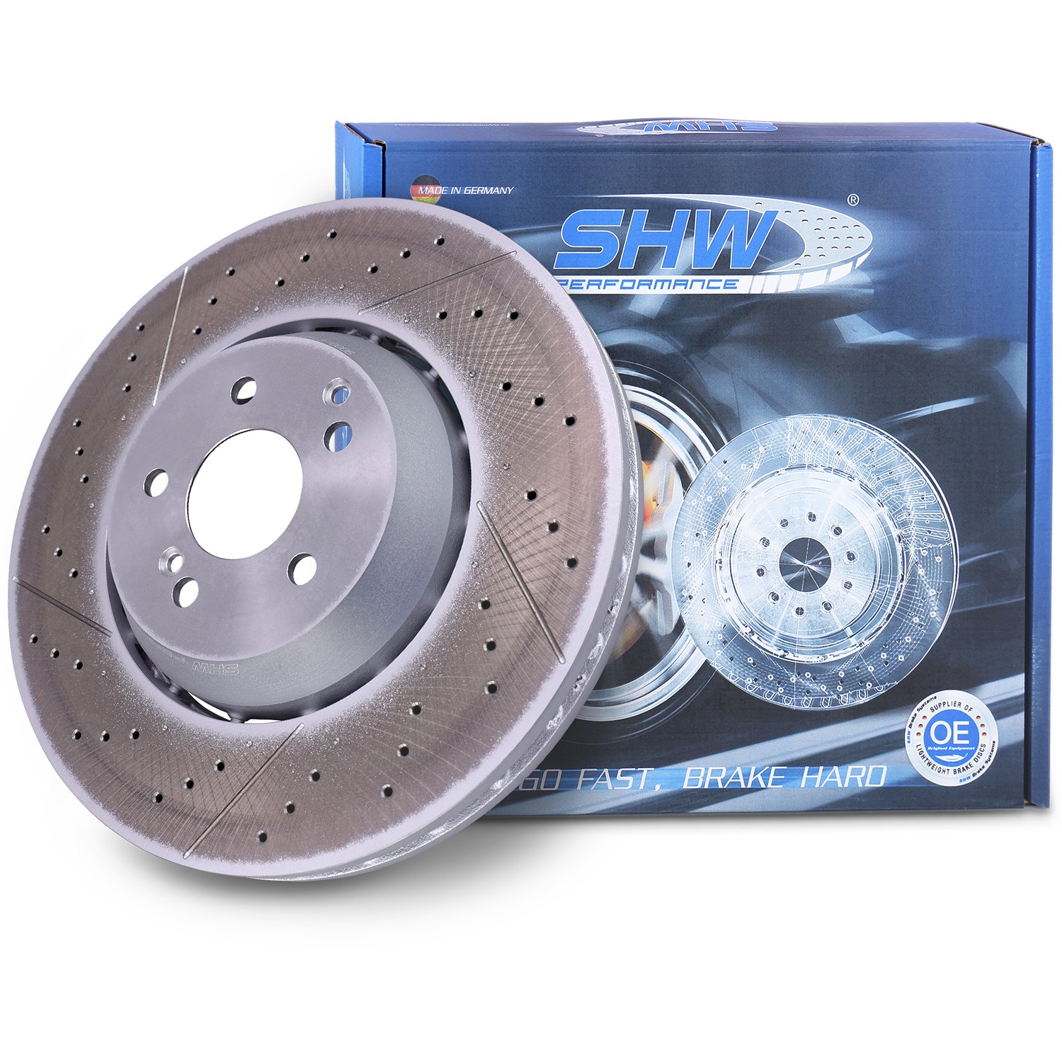 Shw Performance Bremsscheibe belüftet vorne [Hersteller-Nr. TFX49160] für Mercedes-Benz
