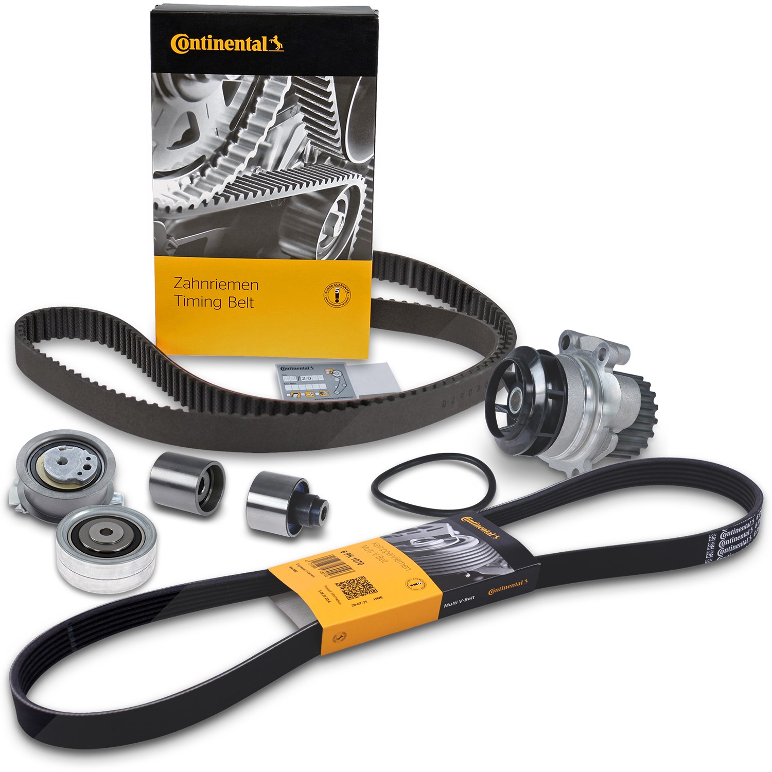 Bestprice Zahnriemen + Rollensatz + Keilrippenriemen [Hersteller-Nr. 40483146] für VW, Seat, Audi, Skoda