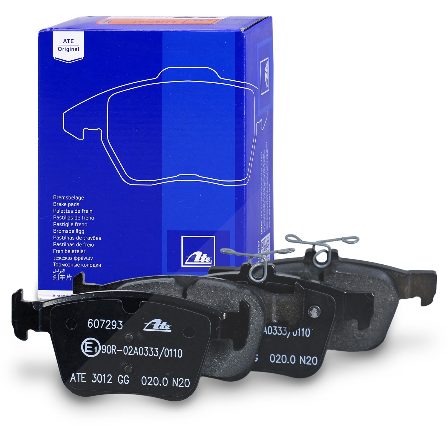 Ate Bremsbelagsatz hinten [Hersteller-Nr. 13.0460-7293.2] für Audi, Skoda, VW, Cupra, Seat