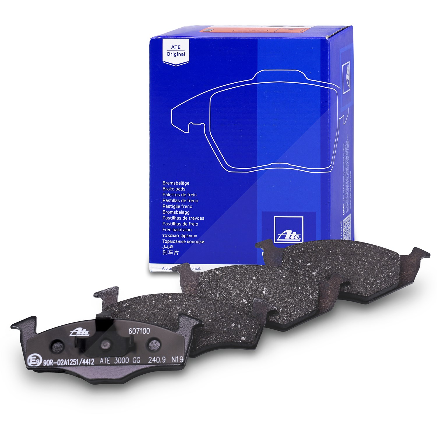 Ate Bremsbelagsatz vorne [Hersteller-Nr. 13.0460-7100.2] für Seat, VW, Skoda