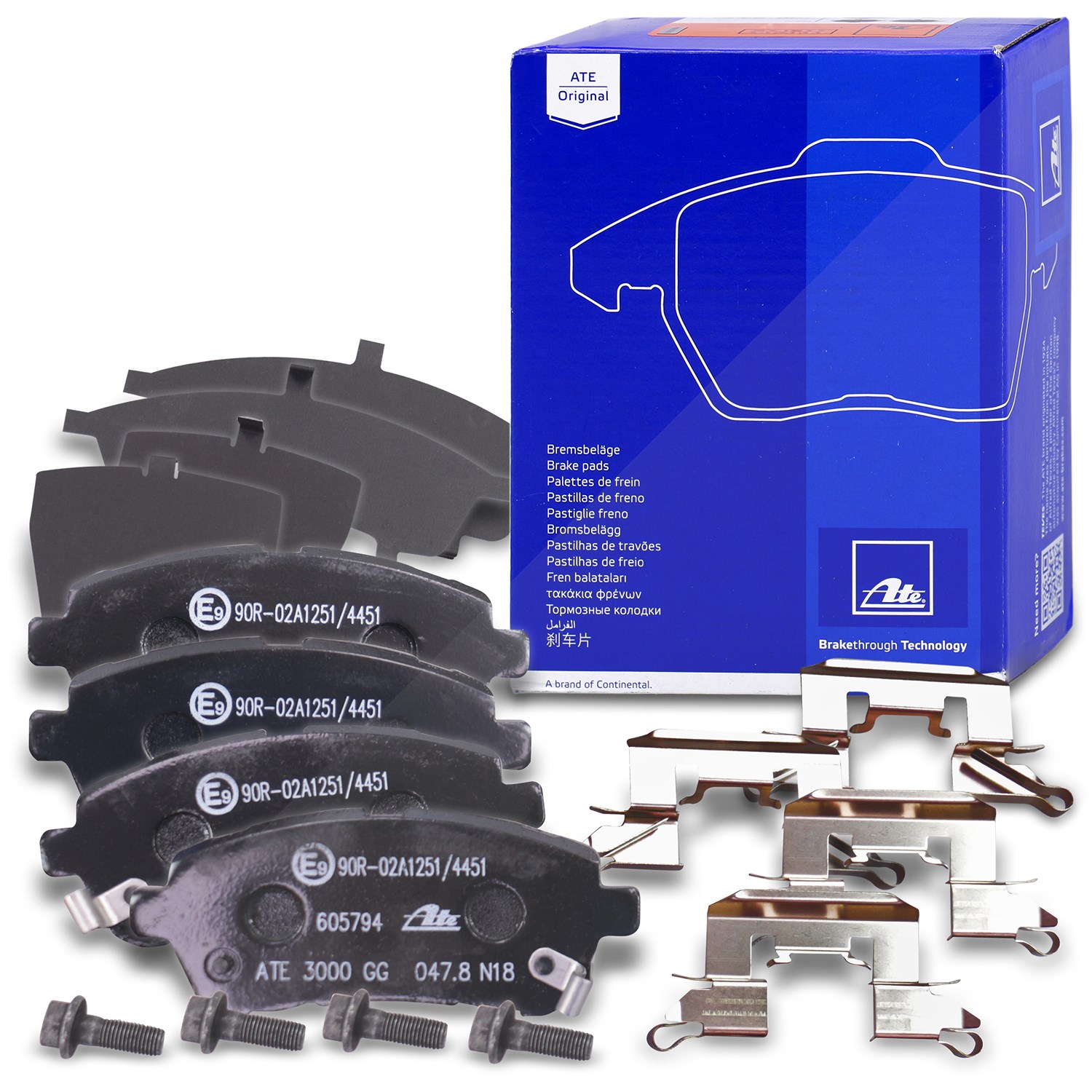 Ate Bremsbelagsatz Vorderachse [Hersteller-Nr. 13.0460-5794.2] für Suzuki, Daihatsu, Subaru, Mazda