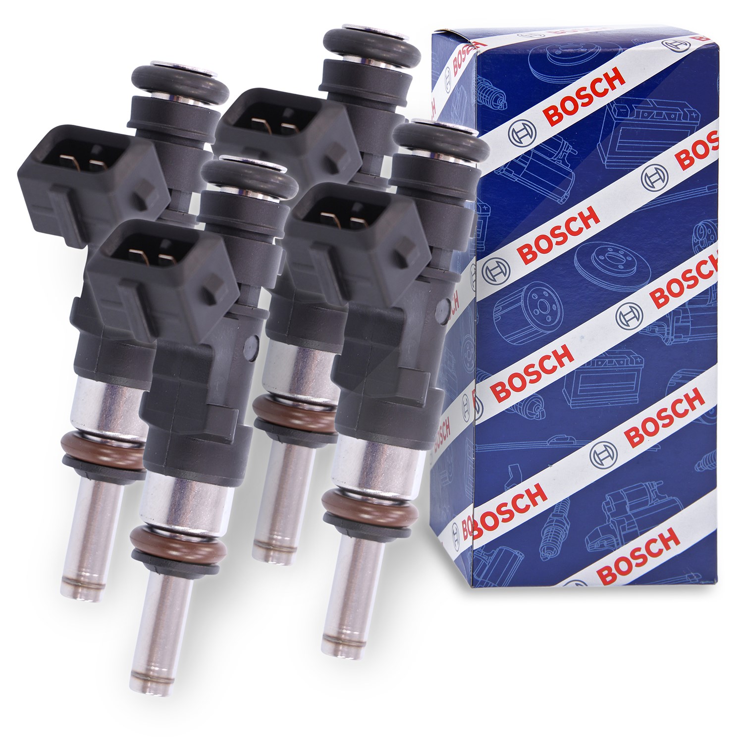 Bosch 4x Einspritzventil [Hersteller-Nr. 0280158124] für Maserati, Ferrari