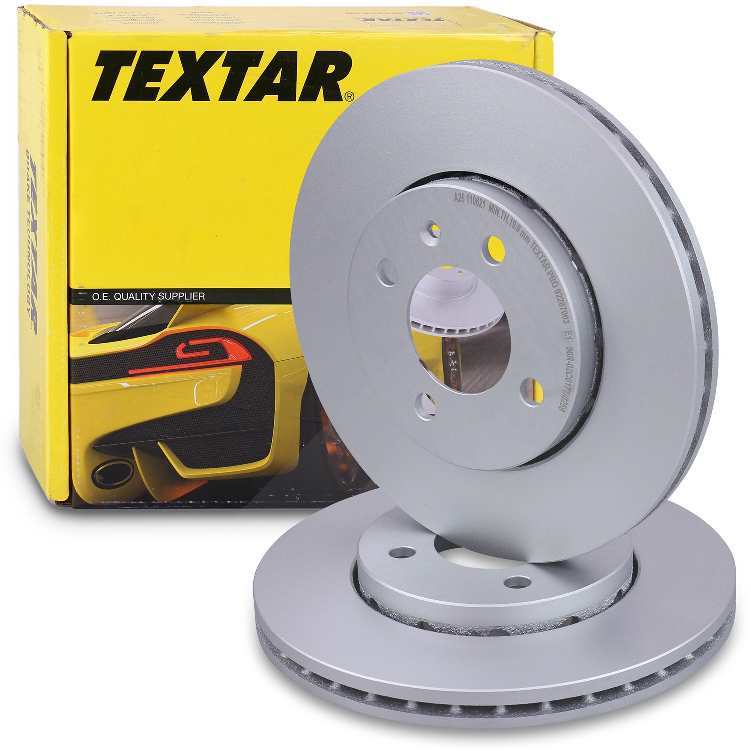 Textar Bremsscheibe belüftet vorne [Hersteller-Nr. 92287003] für VW, Skoda, Seat