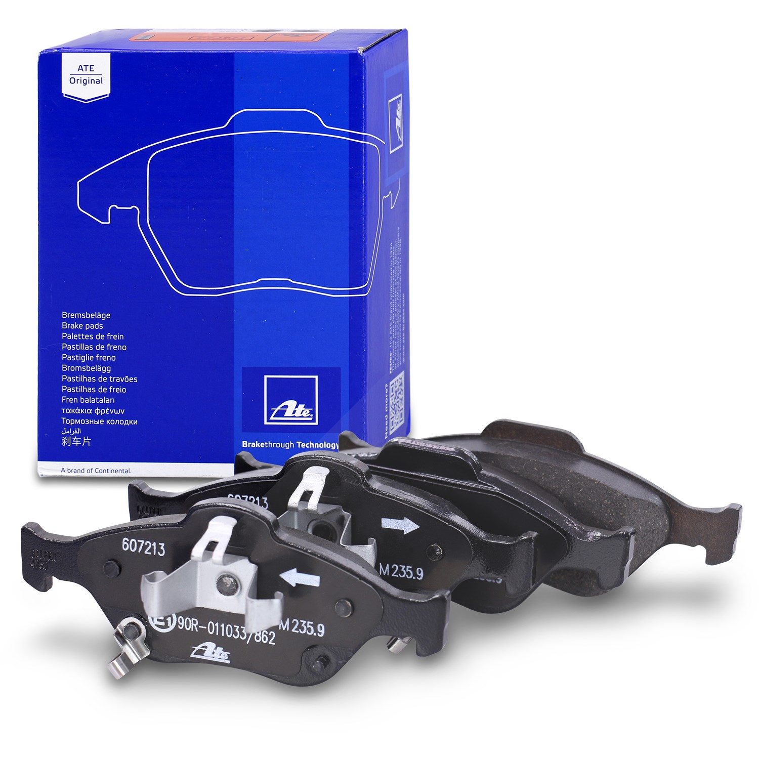 Ate Bremsbelagsatz vorne [Hersteller-Nr. 13.0460-7213.2] für Toyota, Daihatsu