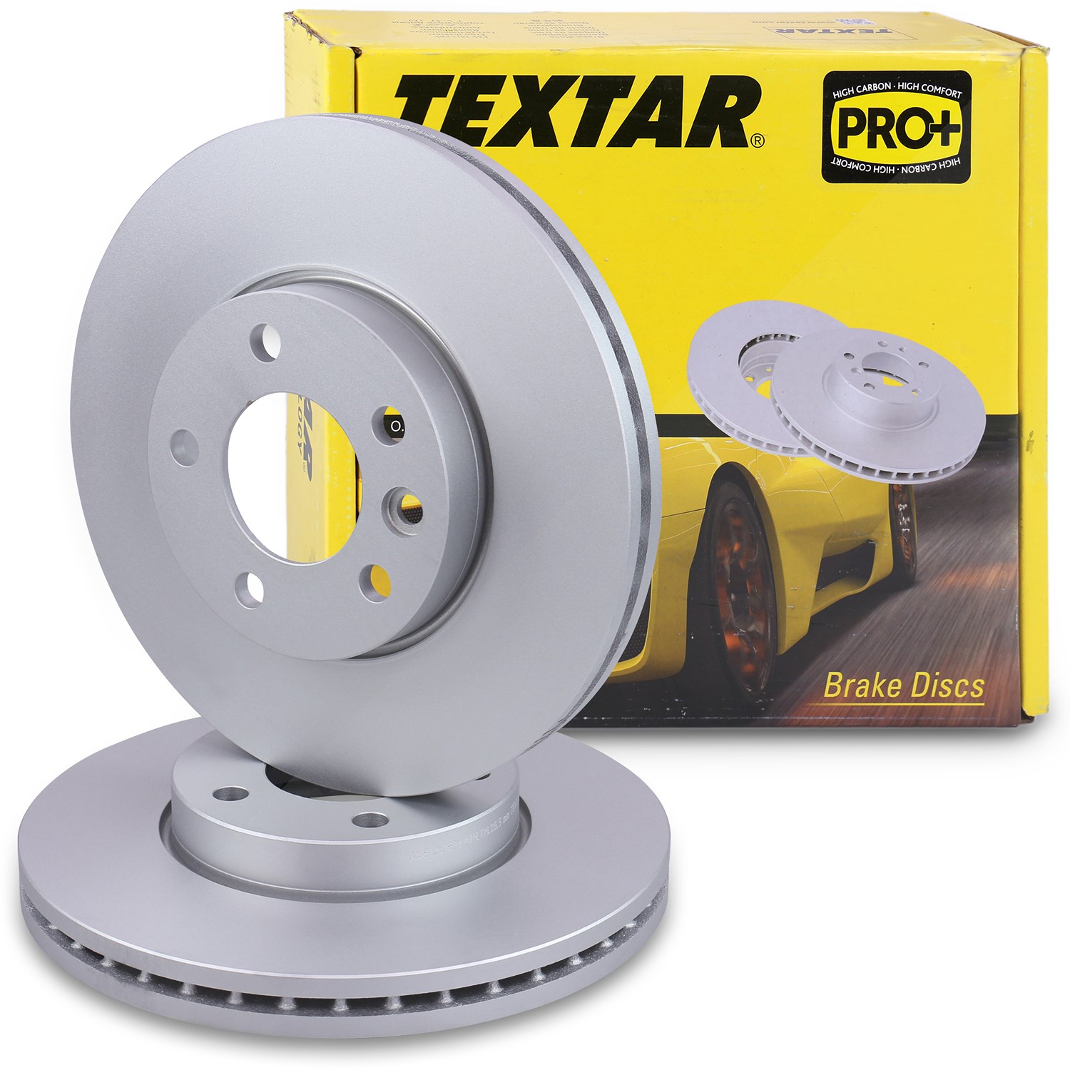 Textar 2x Bremsscheibe belüftet vorne [Hersteller-Nr. 40436593] für VW