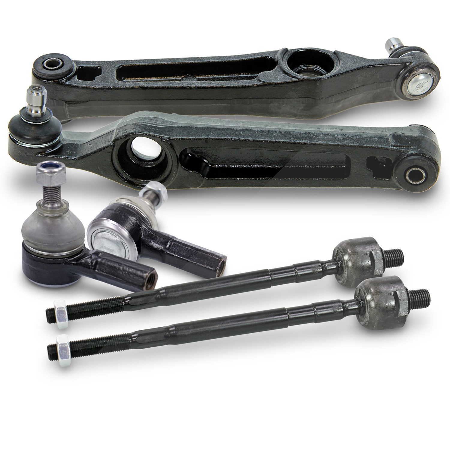 Bestprice 2x Querlenker +2x Spurstangenkopf +2x Axialgelenk vorne [Hersteller-Nr. 40483161] für Opel, Suzuki