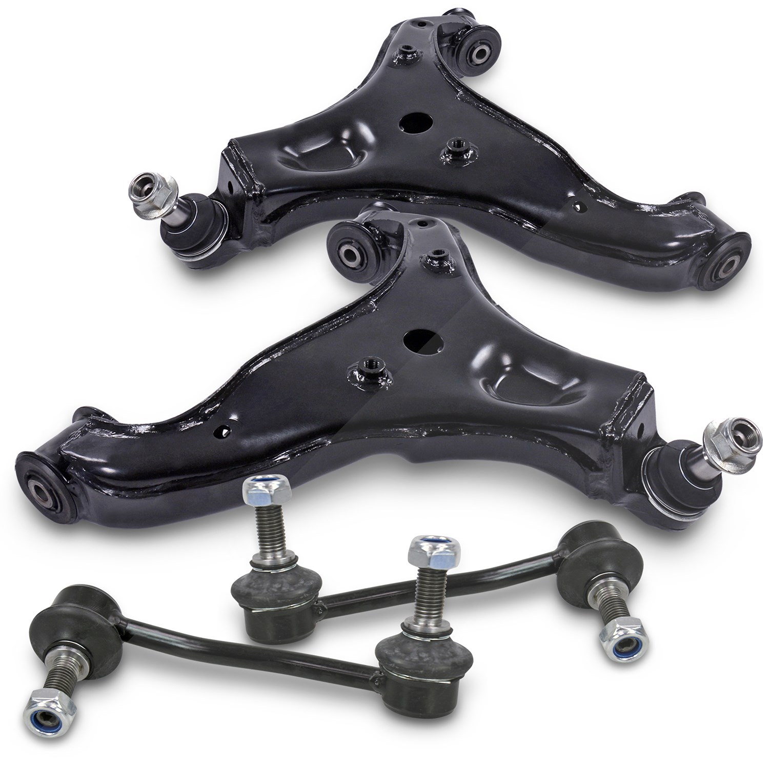 Bestprice 2x Querlenker + 2x Koppelstange vorne [Hersteller-Nr. 40483261] für VW, Mercedes-Benz