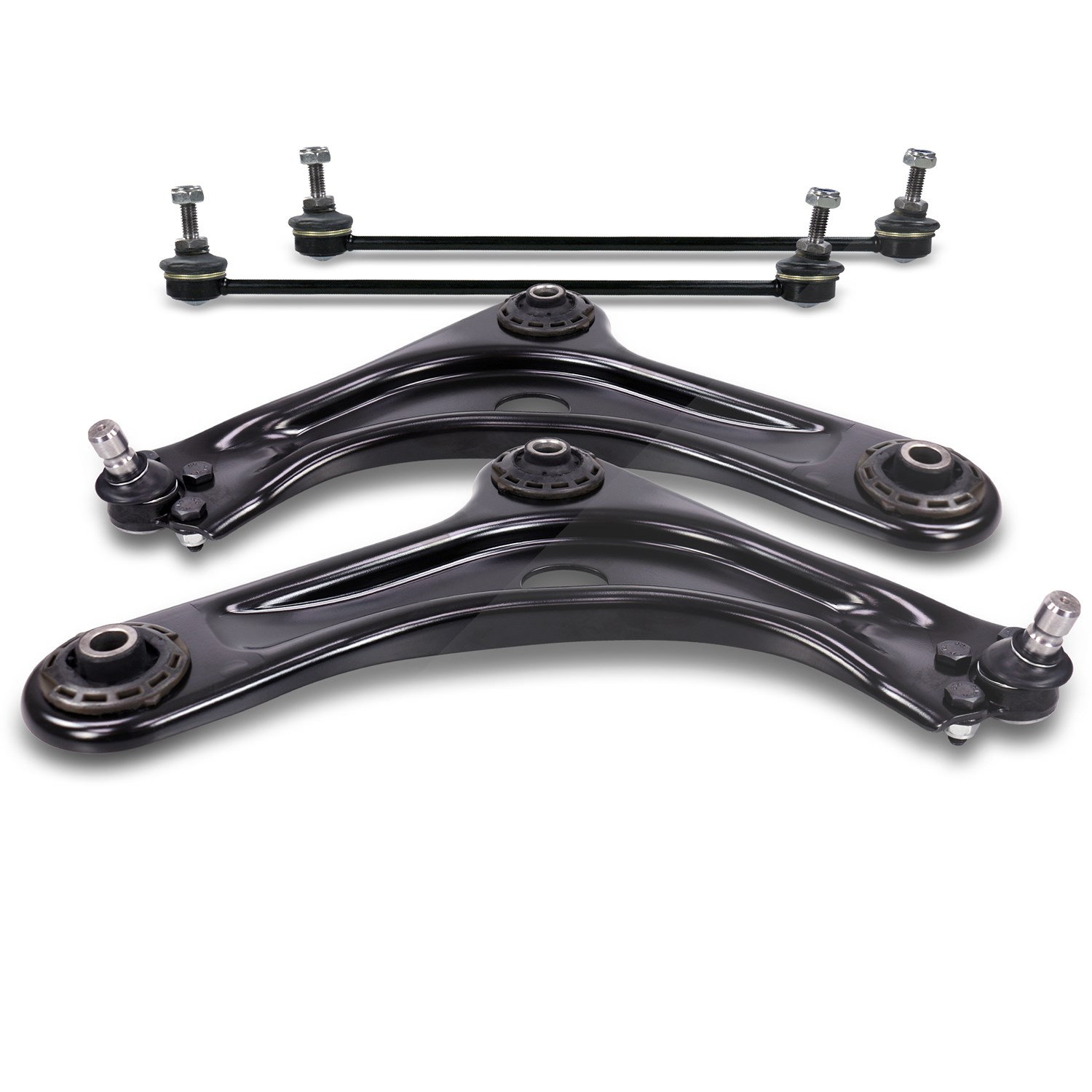 Bestprice 2x Querlenker + 2x Koppelstangen vorne [Hersteller-Nr. 40483392] für Peugeot, Citroën