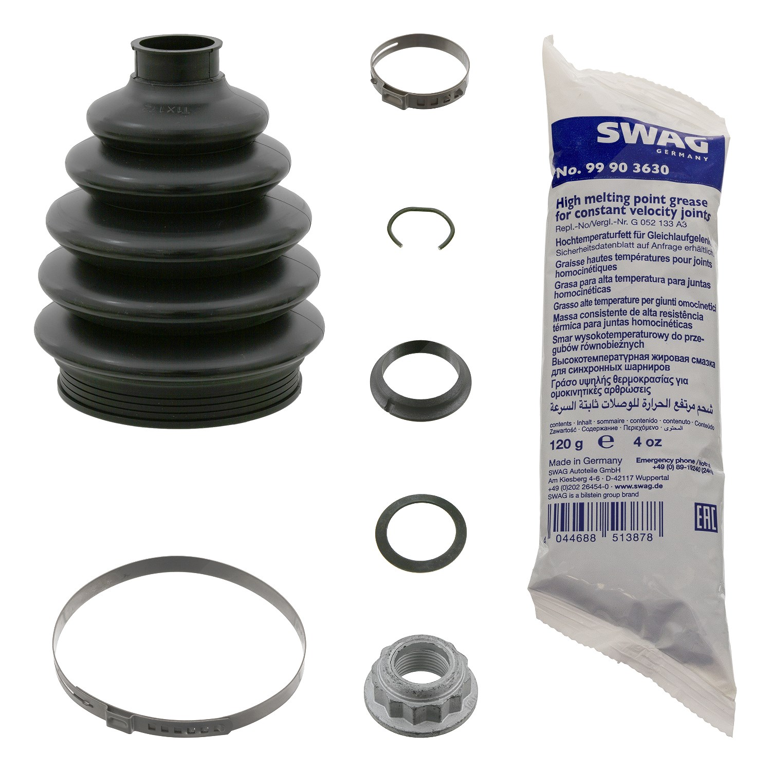 Swag Faltenbalgsatz, Antriebswelle [Hersteller-Nr. 30830020] für Seat, Audi, VW