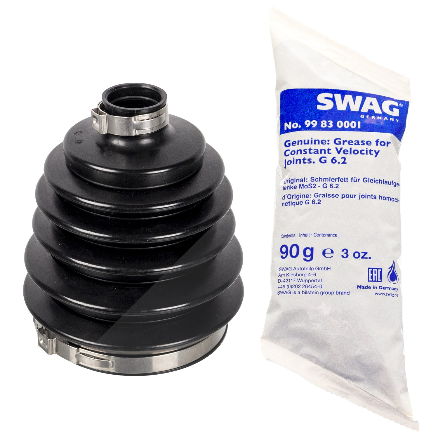 Swag Faltenbalgsatz, Antriebswelle [Hersteller-Nr. 33101432] für VW, Seat, Audi, Skoda