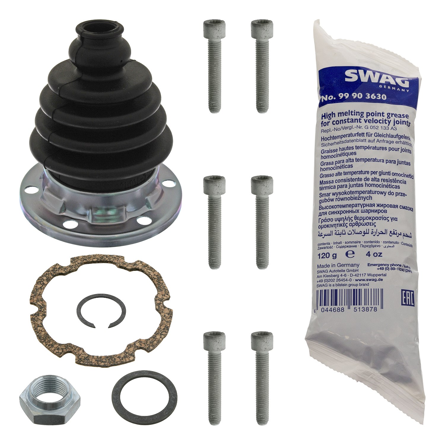Swag Faltenbalgsatz, Antriebswelle [Hersteller-Nr. 30907643] für VW, Seat