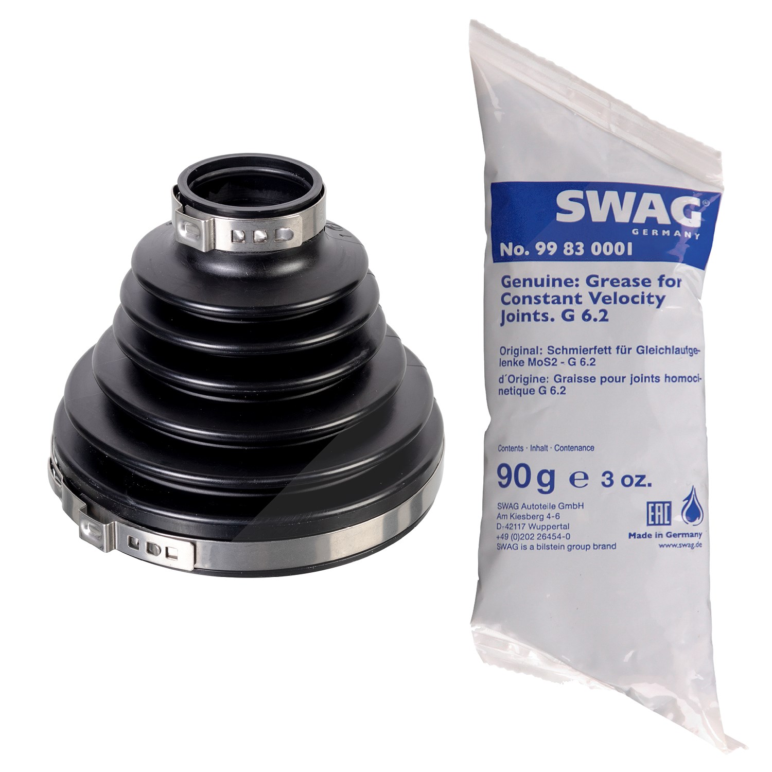 Swag Faltenbalgsatz, Antriebswelle [Hersteller-Nr. 33102190] für Mercedes-Benz