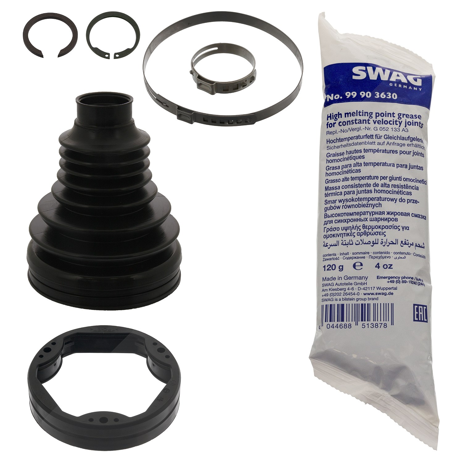 Swag Faltenbalgsatz, Antriebswelle [Hersteller-Nr. 30944151] für Cupra, Seat, Alfa Romeo, Abarth, Audi, Chrysler, Skoda, Fiat, Lancia, VW