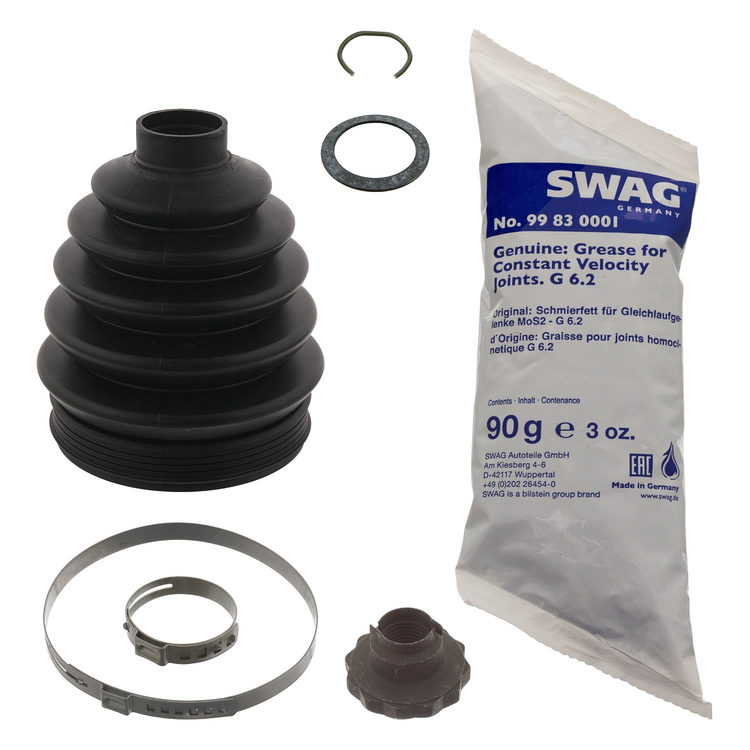 Swag Faltenbalgsatz, Antriebswelle [Hersteller-Nr. 30930024] für VW, Seat, Skoda, Audi