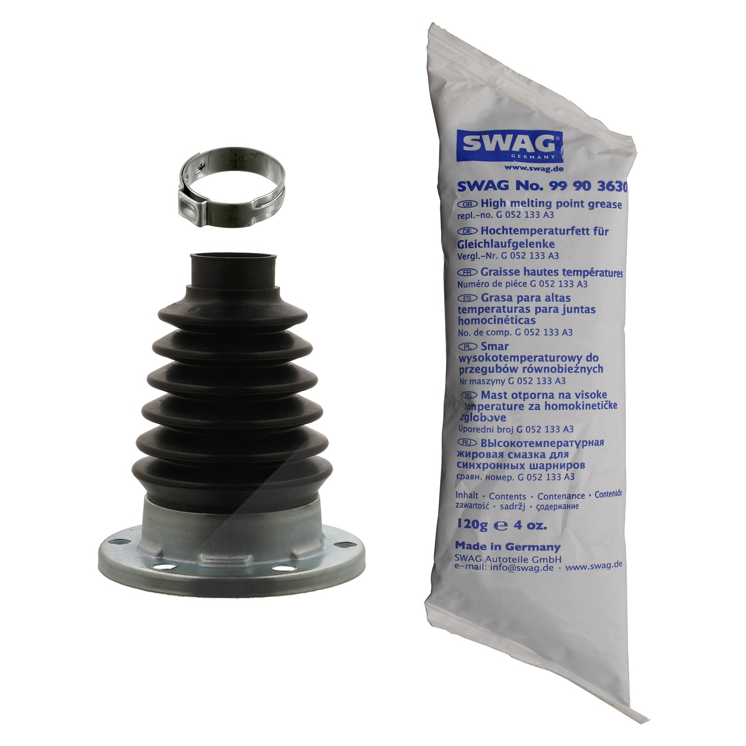 Swag Faltenbalgsatz, Antriebswelle [Hersteller-Nr. 30938365] für VW, Skoda, Seat, Audi