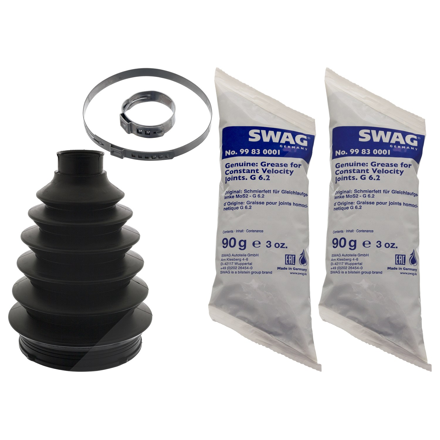 Swag Faltenbalgsatz, Antriebswelle [Hersteller-Nr. 60100040] für Renault